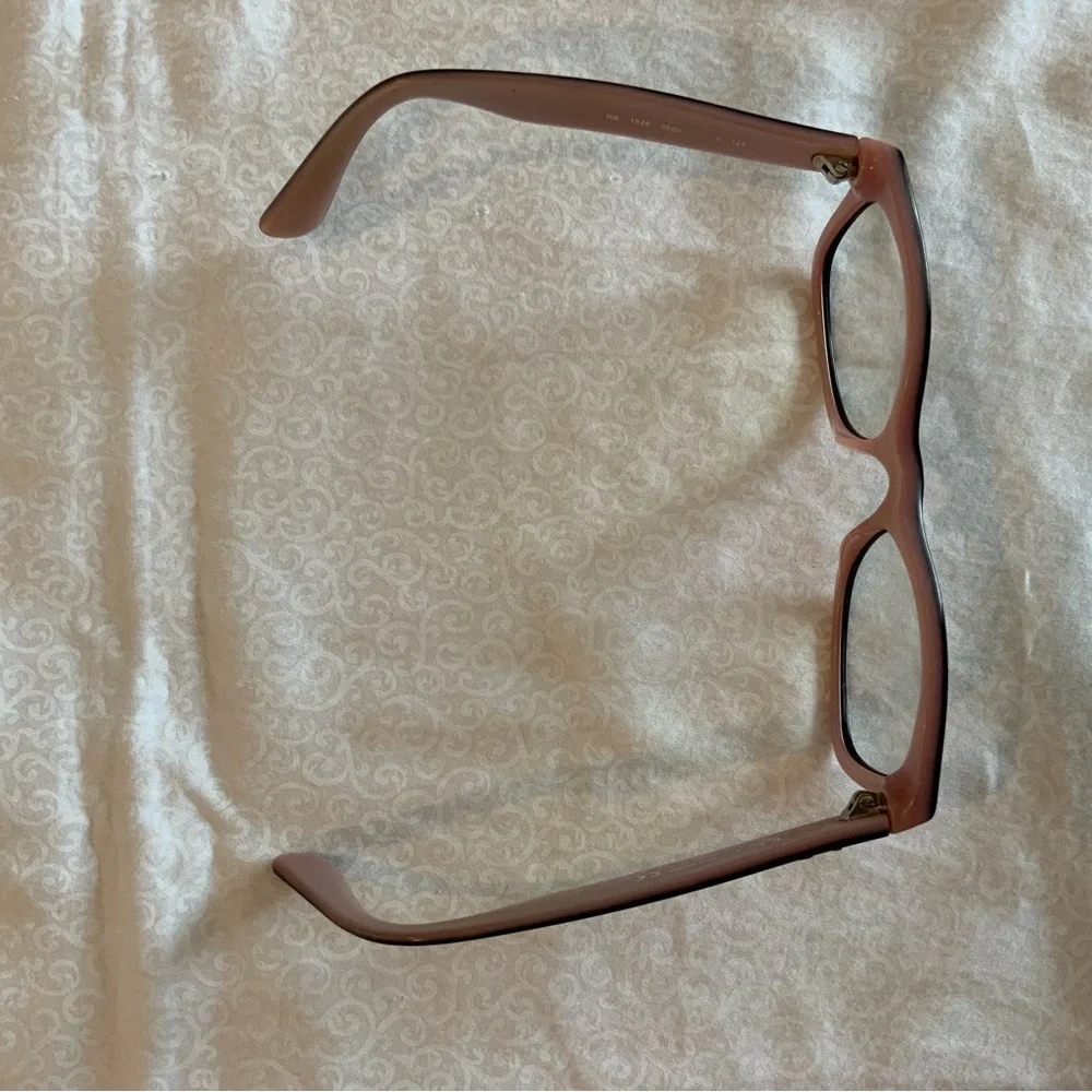 Ray Ban Eyeglasses RB 1528 3580 46-16 125 Black On Pink Horn Rim FRAME Girls